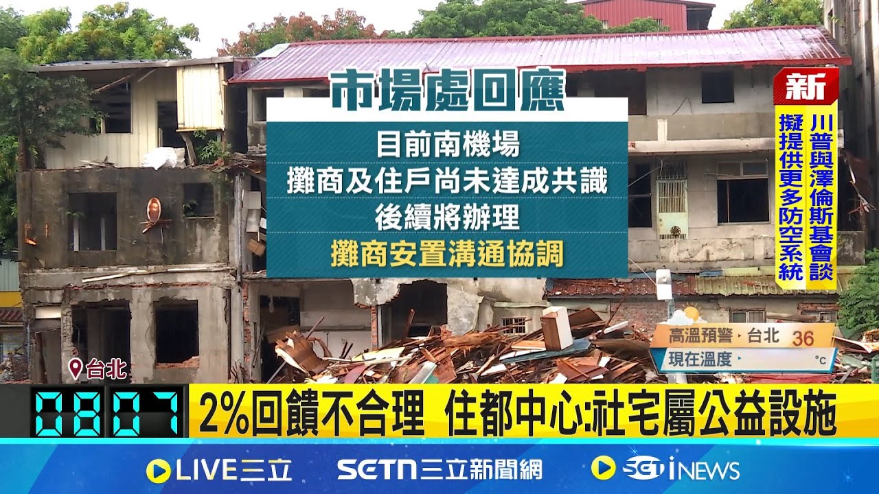 三立獨家│南機場整宅將都更 攤商收