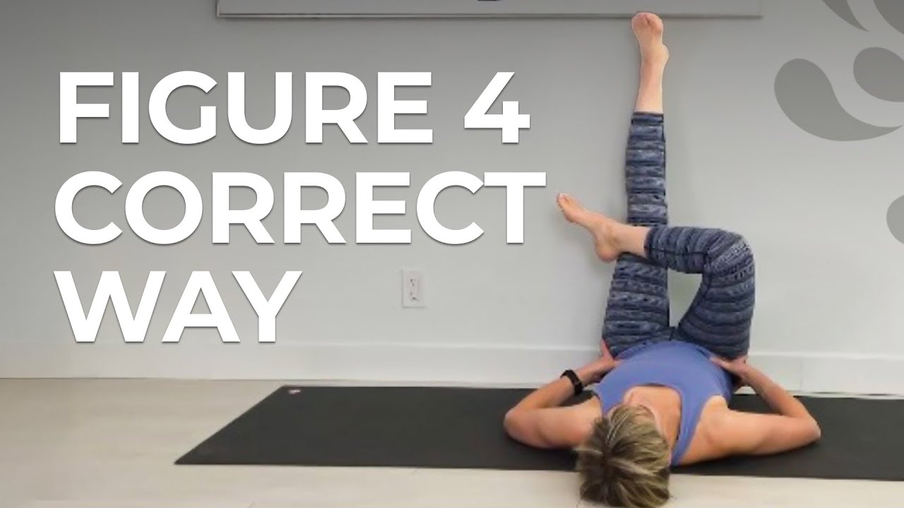 How to Do the Figure 4 Stretch or Thread the Needle Yoga Pose the Correct Way