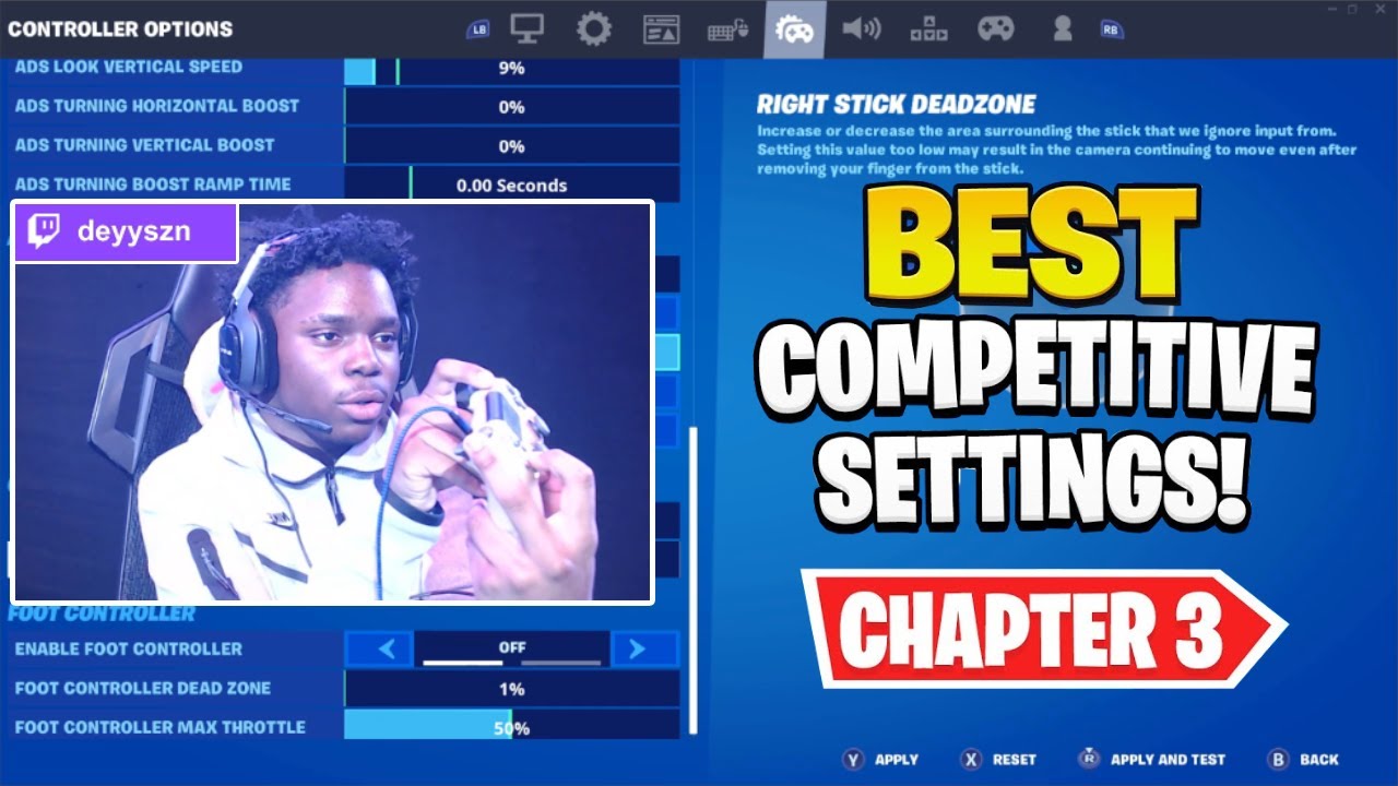 Deyy Face Reveal & Show his NEW *BEST* SETTINGS for CONTROLLER PLAYERS..