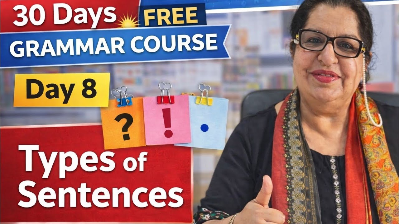 Types of Sentences |English Grammar Made Easy |30 Days Crash Course Watch This Before Board Exams