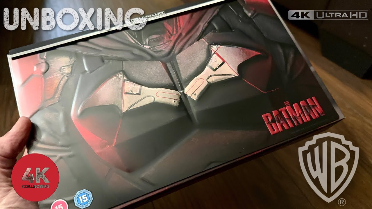 Matt Reeves’ The Batman 4k UltraHD Blu-ray Batarang Limited collectors steelbook edition unboxing
