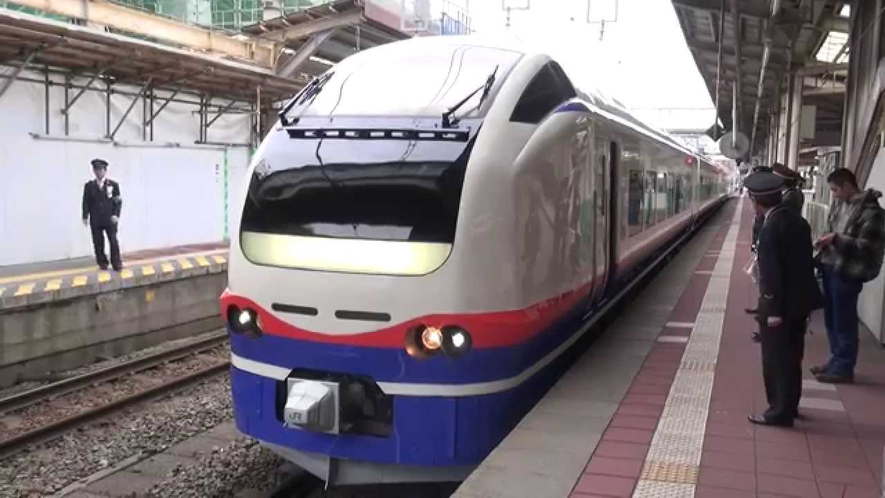E653系1100番台H202編成　特急しらゆき体験号　脇野田行き　（電子警笛付き）新潟駅発車