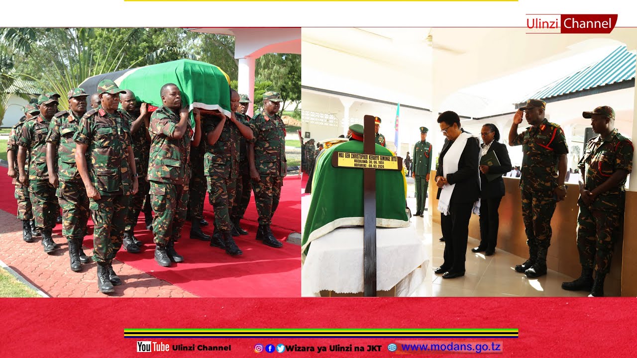 WAZIRI WA ULINZI AONGOZA WAOMBOLEZAJI KUAGA MWILI WA MEJA JENERALI GIMONGE (MSTAAFU