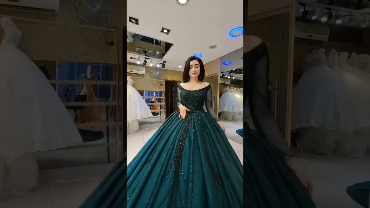 Latest beautiful ball gown dress design 2023|A line guwn #short #fashion #viral #dressdesign