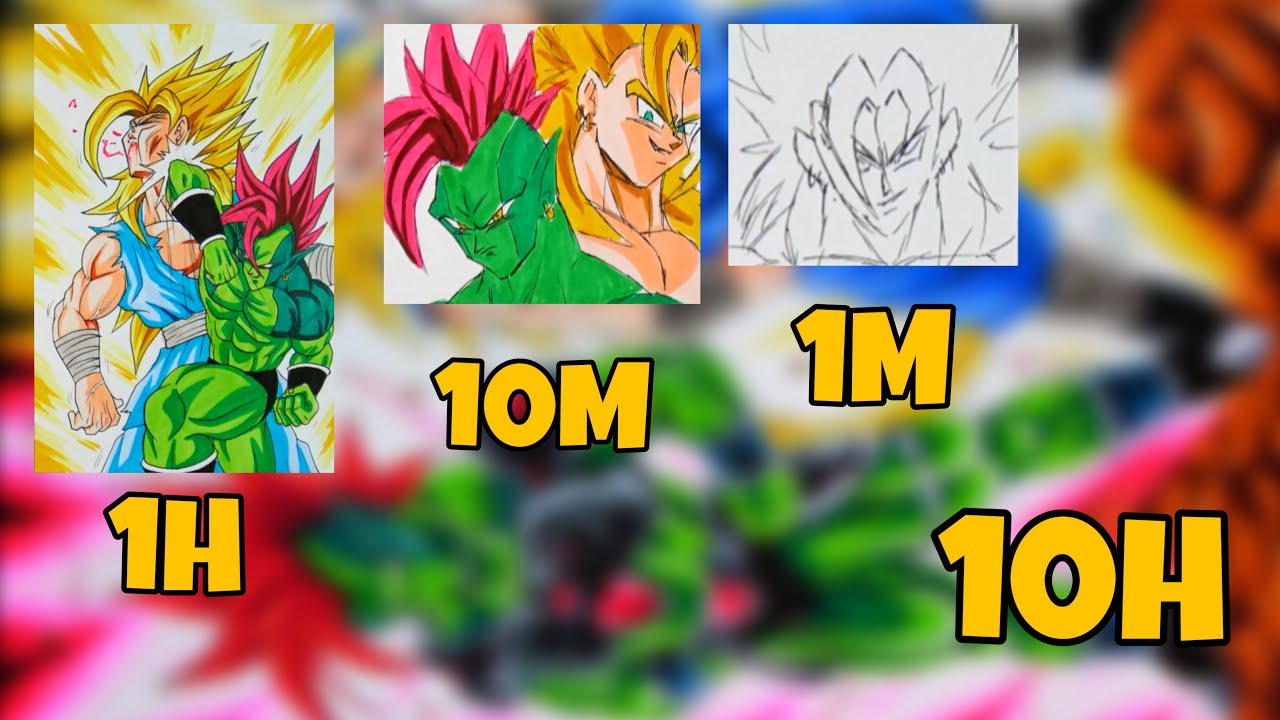 1M 10M 1H 10H Challenge | Drawing BANASES & AGLOT (Original Characters)