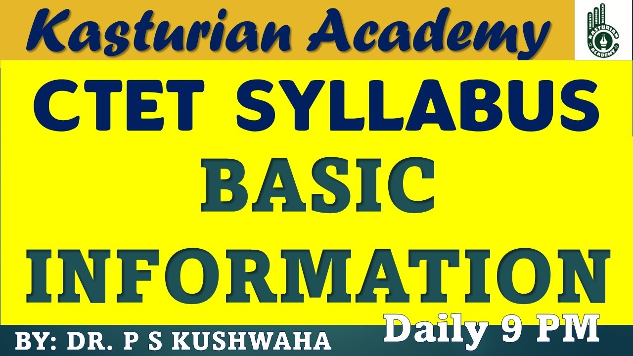 CTET- Basic Information and  Syllabus Analysis