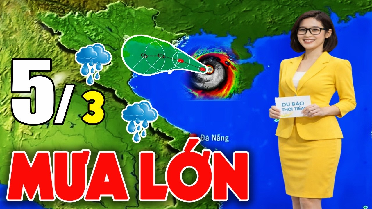 Tin Bão Mới Nhất |Dự báo thời tiết hôm nay ngày mai 5/3/2026 |thời tiết 3 ngày tới #thoitiet
