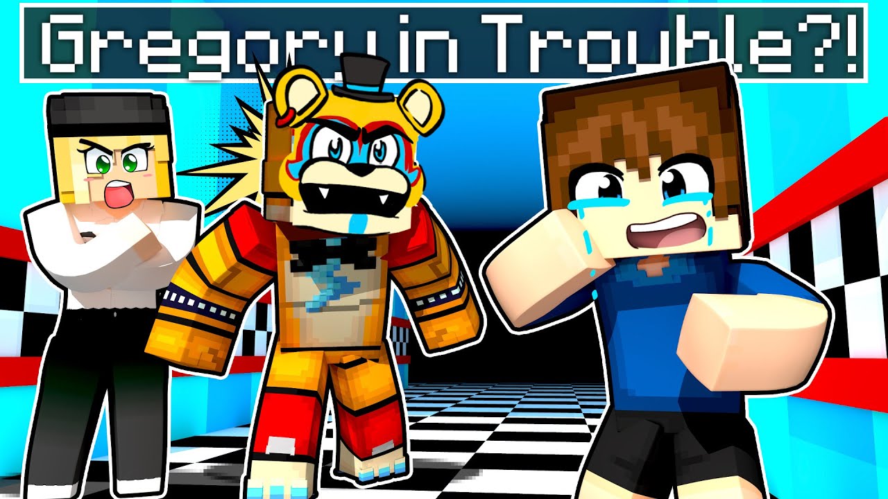Gregory In Trouble?! In Minecraft Security Breach