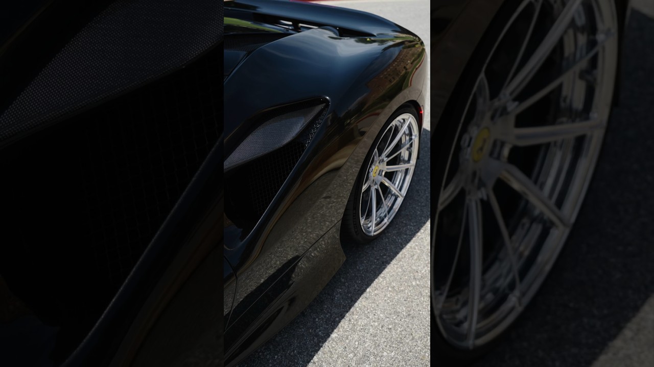 Ferrari F8 TRIBUTO ft.21&rdquo;/22&rdquo; Forged wheels w/ NOVITEC guts #shorts #ferrari #f8tributo #f8 #novitec