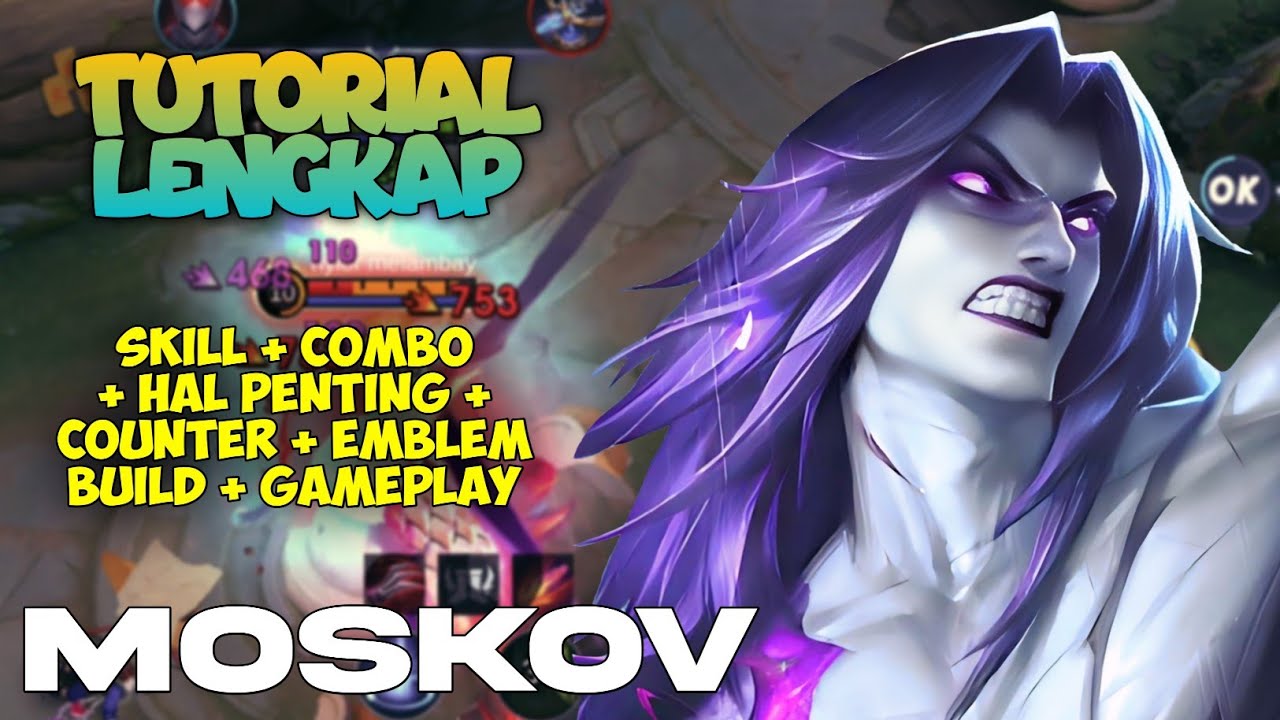 CARA MAIN HERO MOSKOV TERBARU 2025 ! PENJELASAN SKILL COMBO EMBLEM BUILD | TUTORIAL LENGKAP MOSKOV