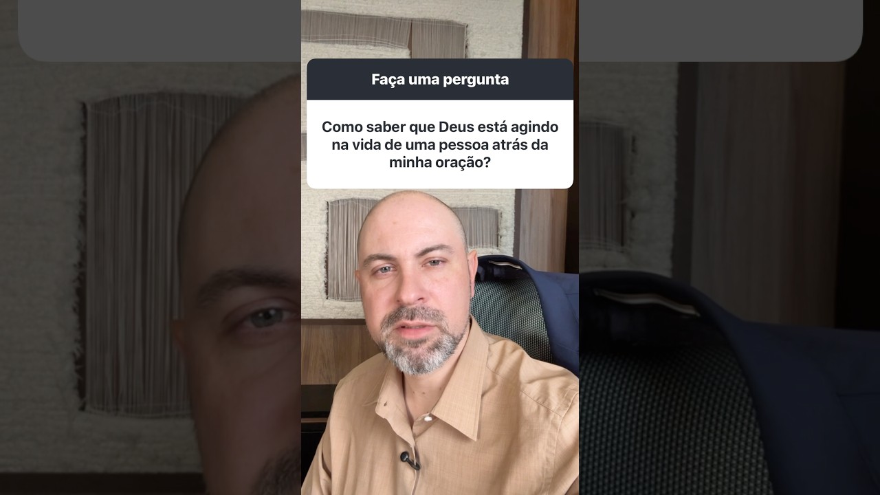 Como saber que Deus est&aacute; agindo na vida de uma pessoa ​⁠@ViniciusIracet