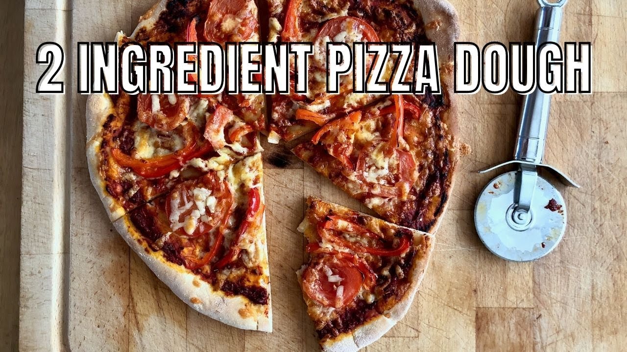 2 Ingredient Pizza Dough Recipe 🍕🍕 - SO EASY!