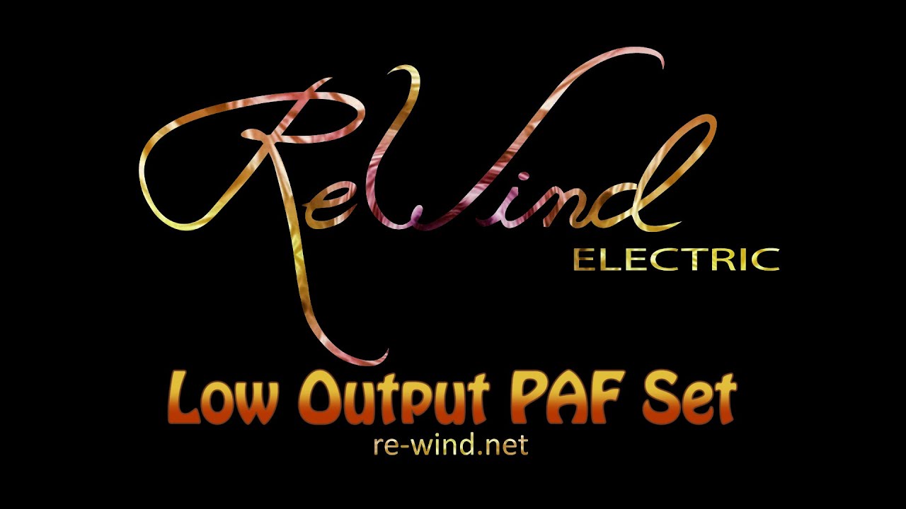 ReWind Electric - Low Output PAF Set - Marshall Amp & Celestian Greenback Speakers