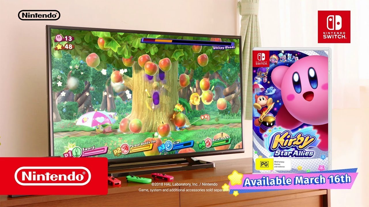 Kirby Star Allies – Launch Trailer (Nintendo Switch)
