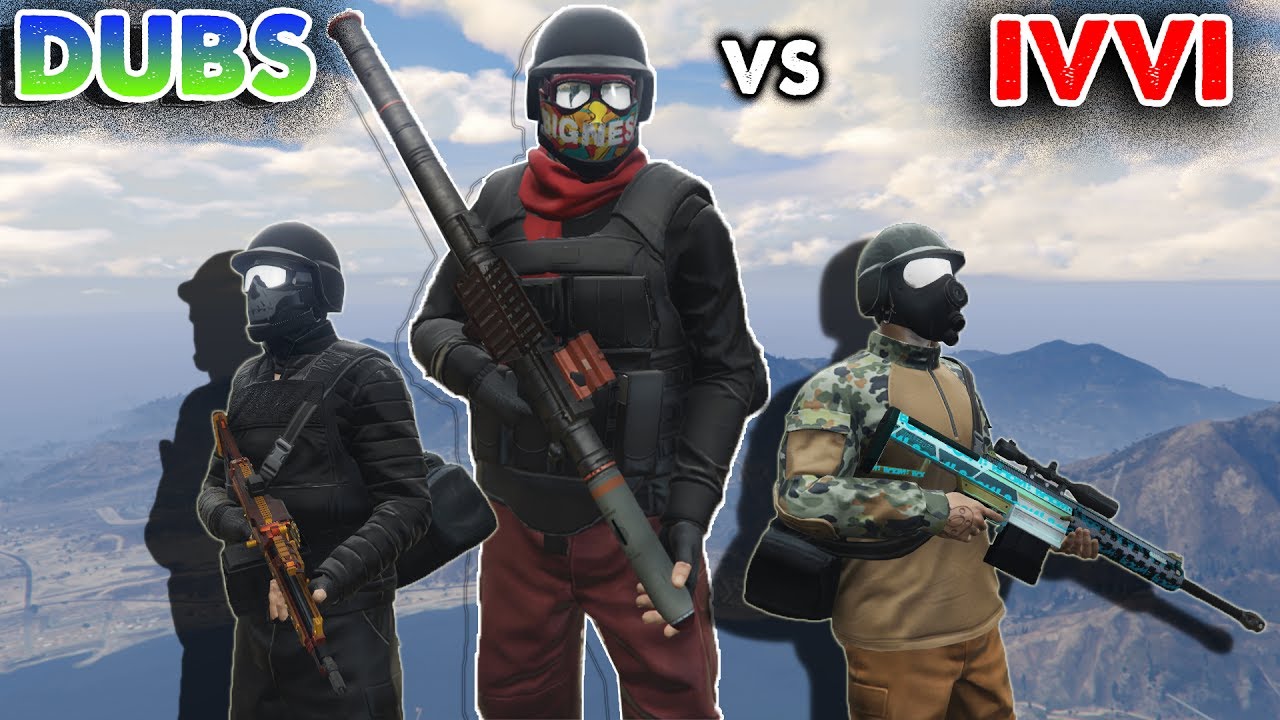 10vs3 DUBS VS IVVI | WIN | GTA 5 Online RIP IVVI - aka iiTwoGunz