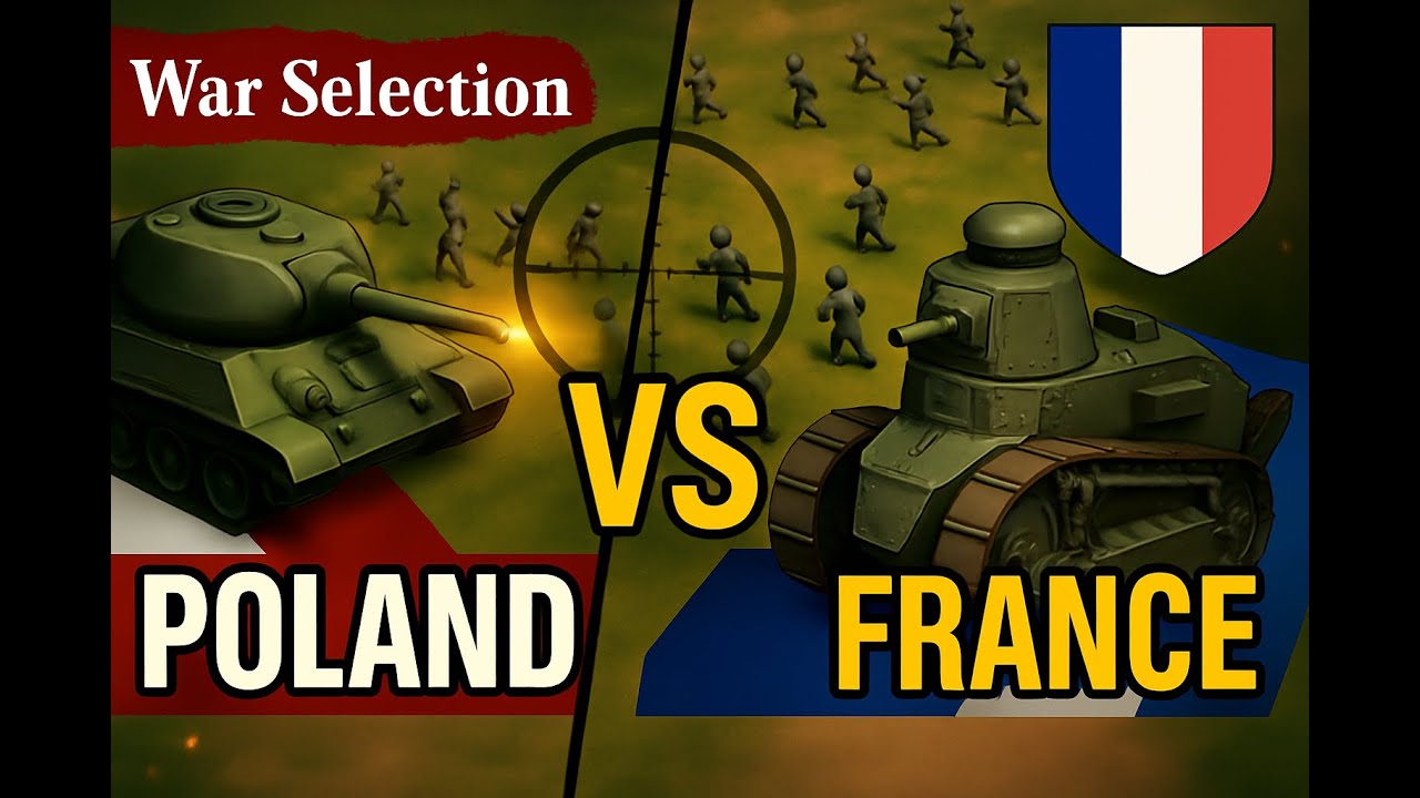 Team TOP1!!! Liga Międzynarodowa w War Selection! Polska vs. Francja #warselection #rts