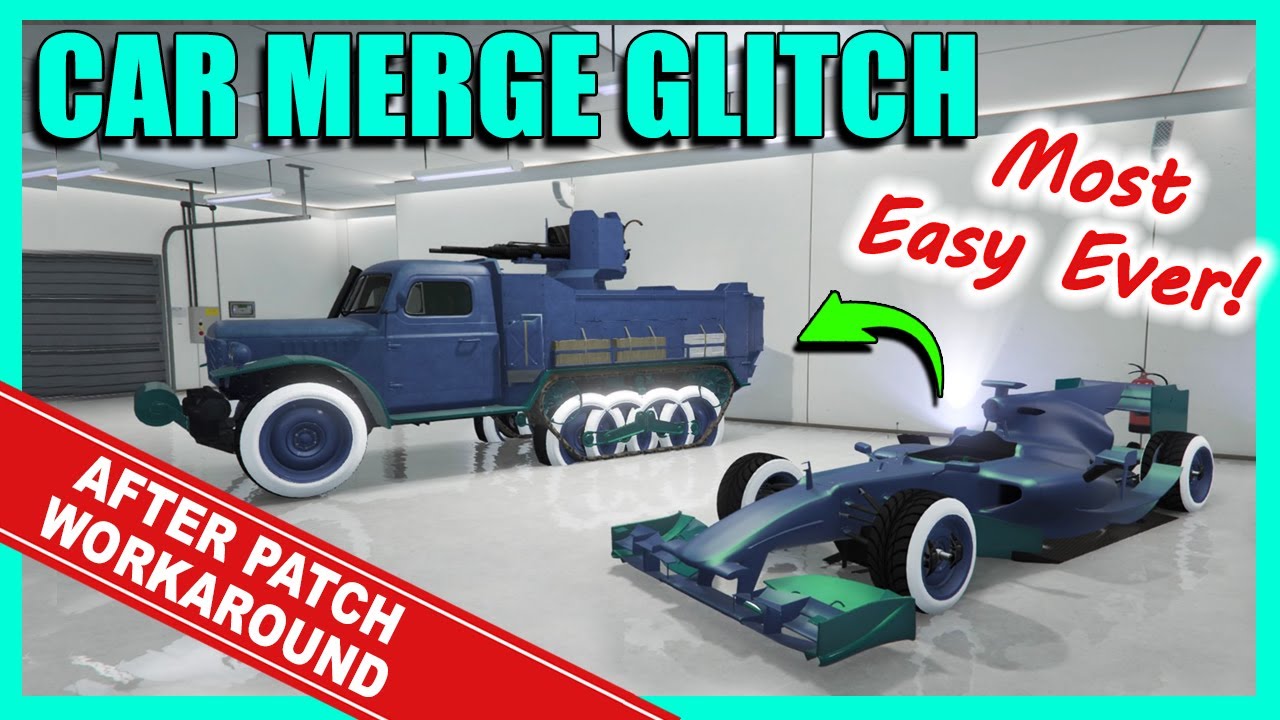 CAR MERGE GLITCH 100% WORKING **Most Easy Method** After Patch Workaround -  GTA 5 Online