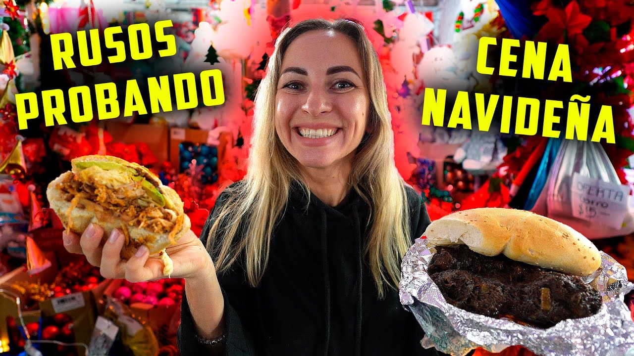 🎄ESTAMOS FELICES de ENCONTRAR ESTA COMIDA NAVIDEÑA en MERCADO MEXICANO | RUSOS en NAVIDAD en MEXICO