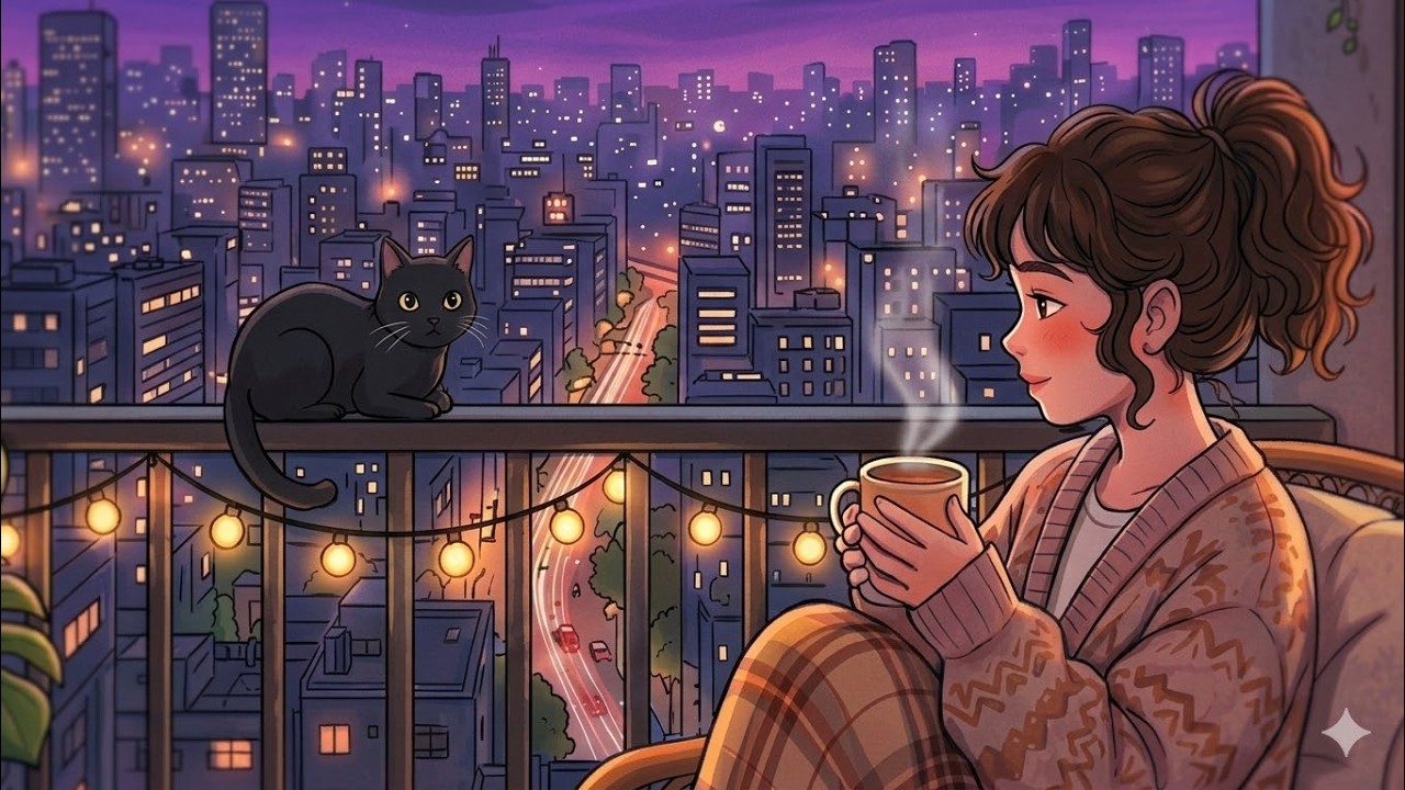 When the city sleeps 🌙 ~ chill lofi beats to study / relax