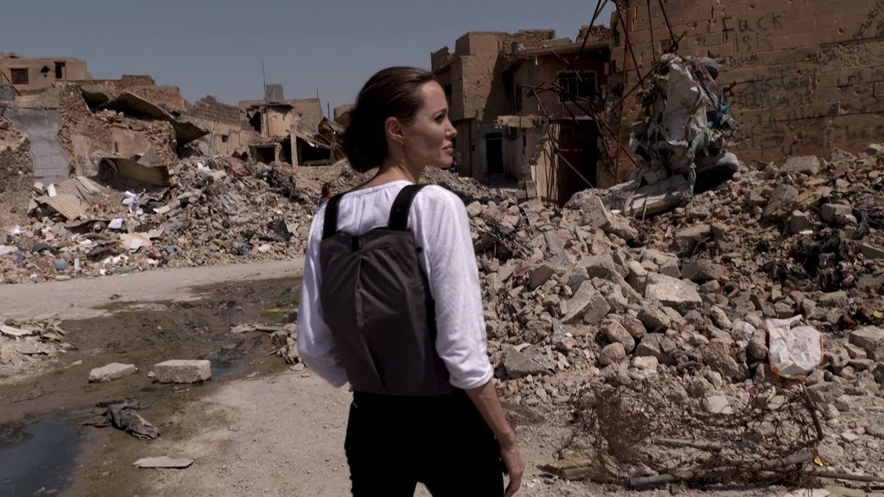 Angelina Jolie visits Iraq's devastated Mosul