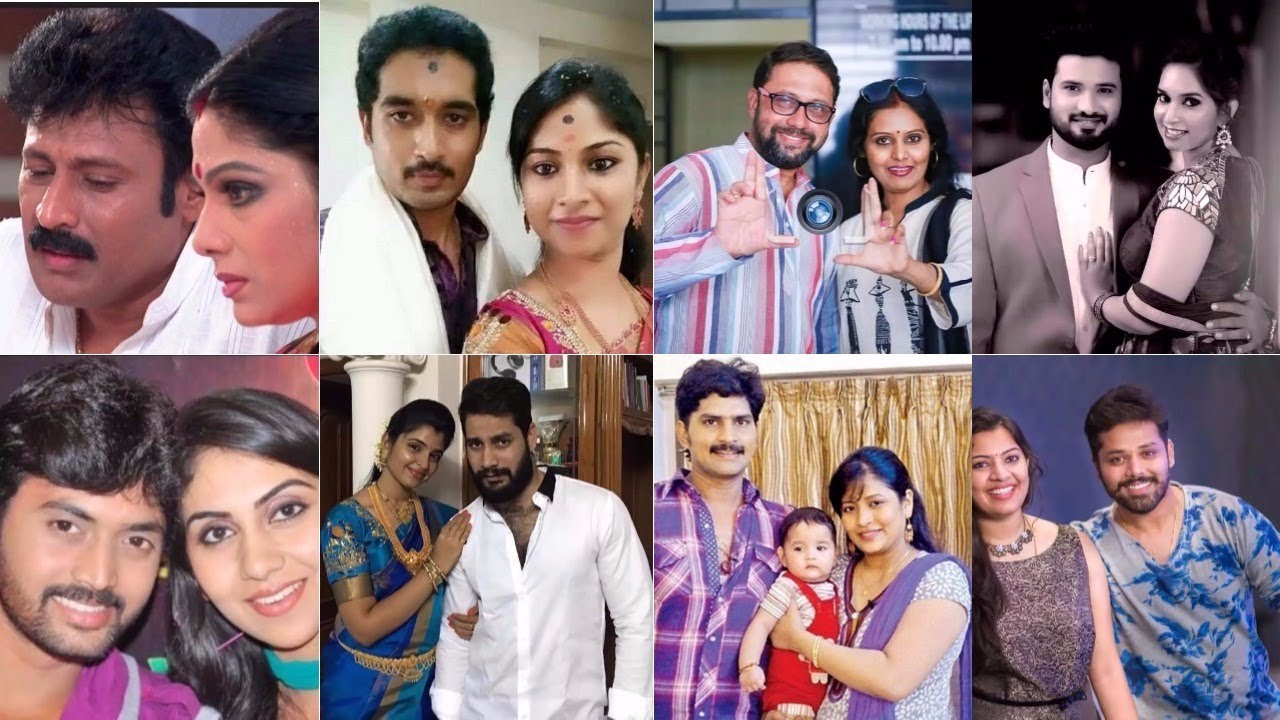 Telugu TV Serial Actors with Real Couples Rare & Unseen Photos