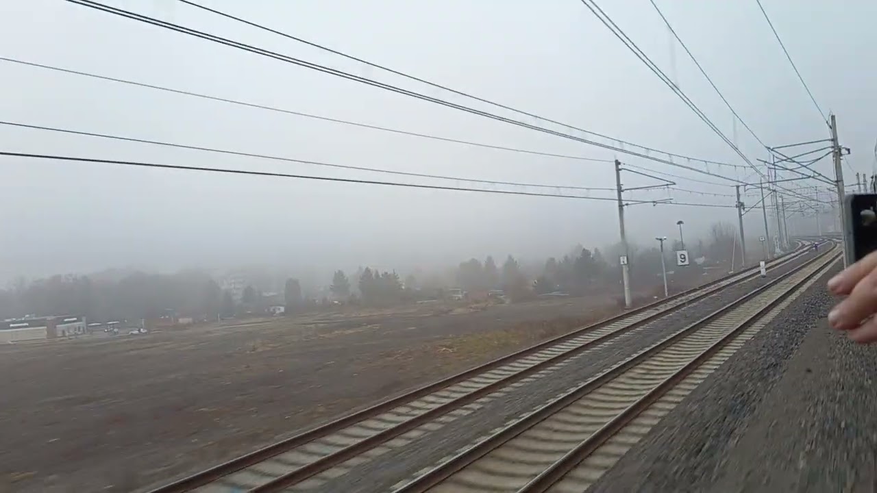 Katowice - Tarnowskie Góry - Kalety z okna pociągu TLK 