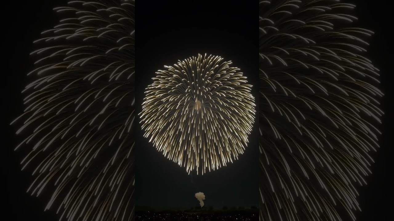 日本最大的烟花四尺玉 The biggest Japan foreworks