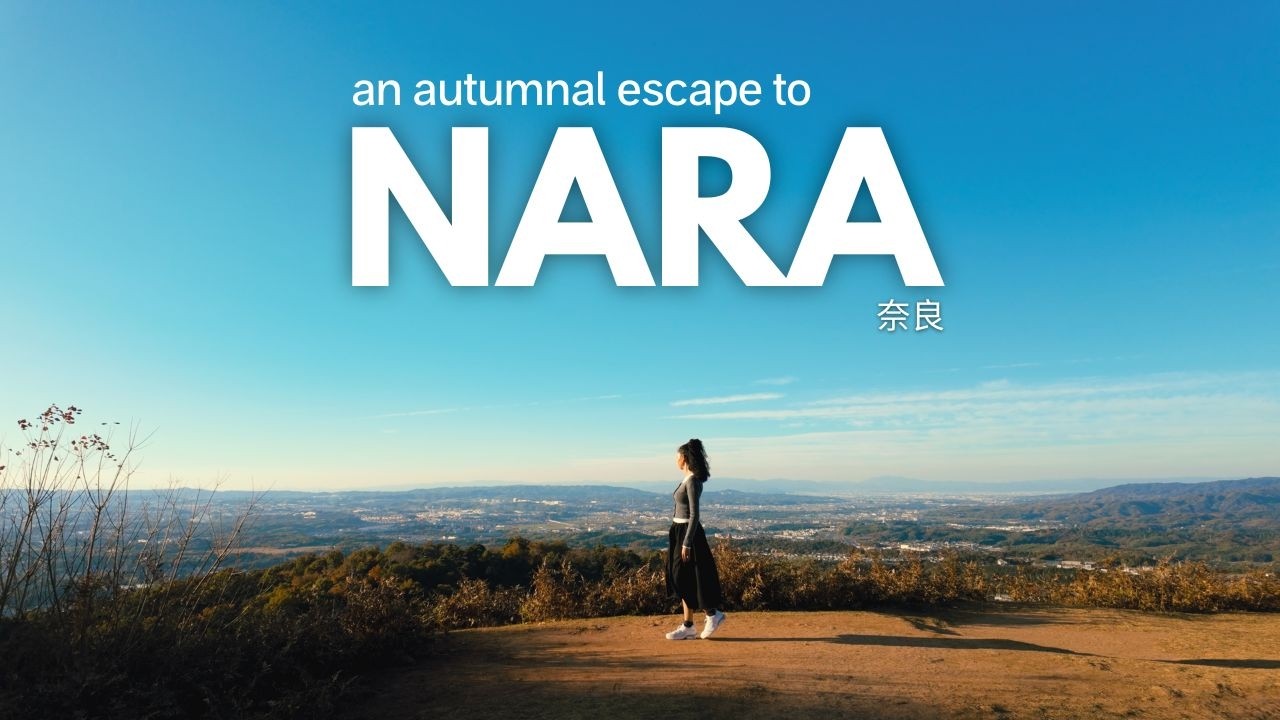 nara travel vlog 🍂 | 1-day itinerary: nara deer park, kasugataisha shrine, wakakusayama hill