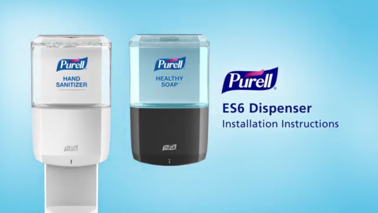 PURELL® ES6 Touch-Free Dispenser Installation Instructions