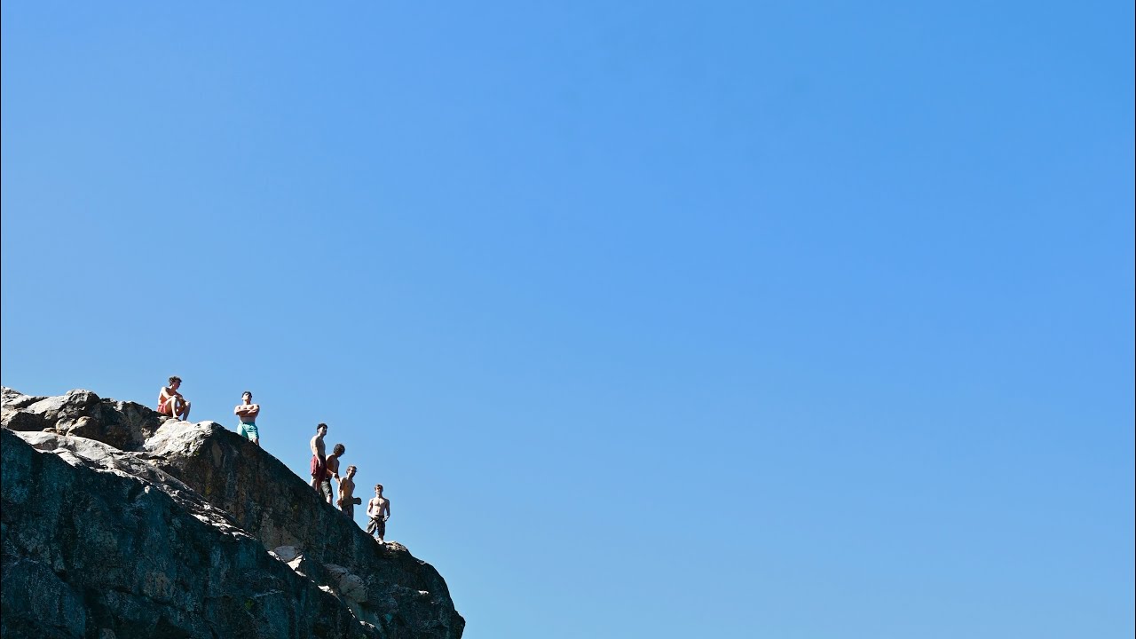 - A day at the lake - Freestyle cliff jumping