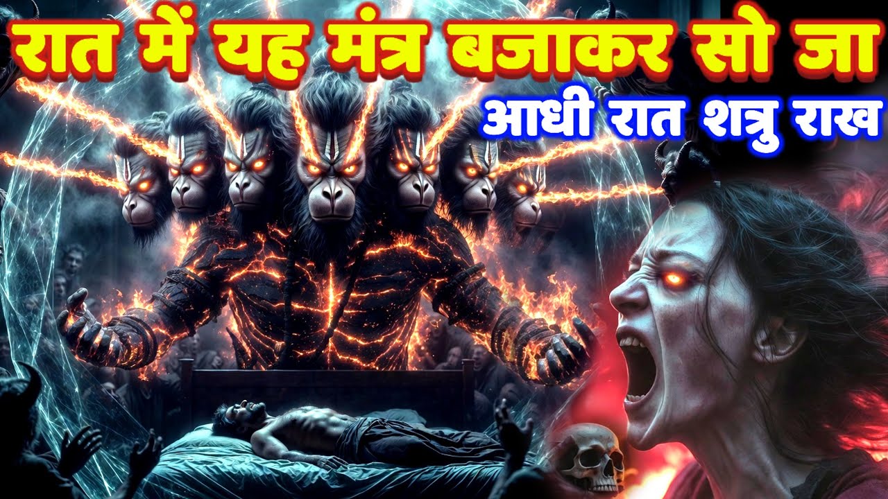 11 मुखी हनुमान ज्वालामुखी मध्य रात्रि शत्रु शमन उल्टारी तांत्रिक मंत्र: Hanuman Mantra