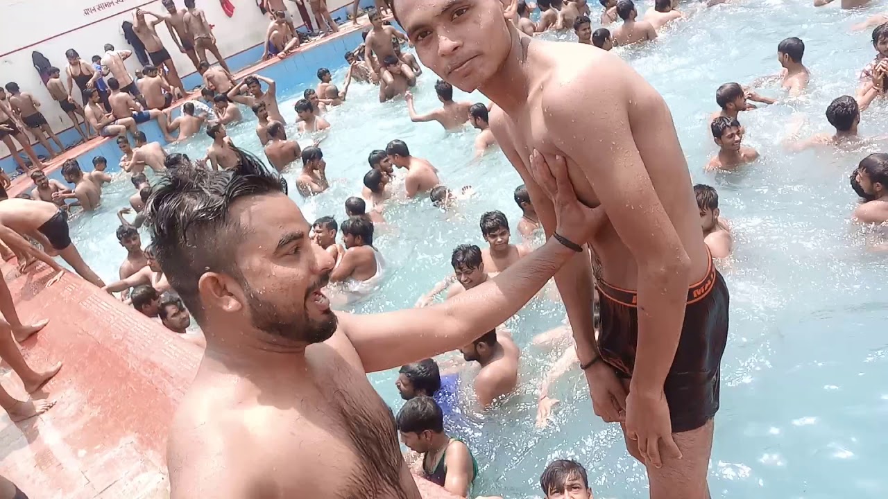 Swimming pool full masti in Muradnagar with friends. 10/6/2018