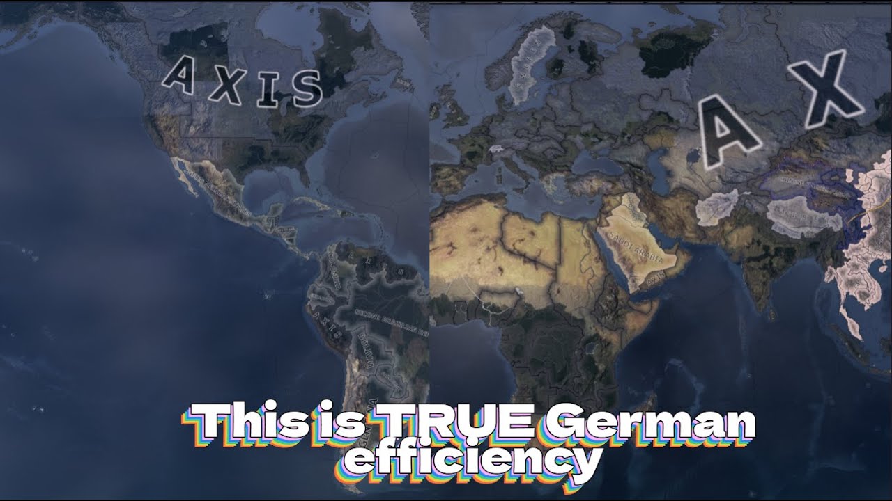 Conquering the world as Germany in hoi4