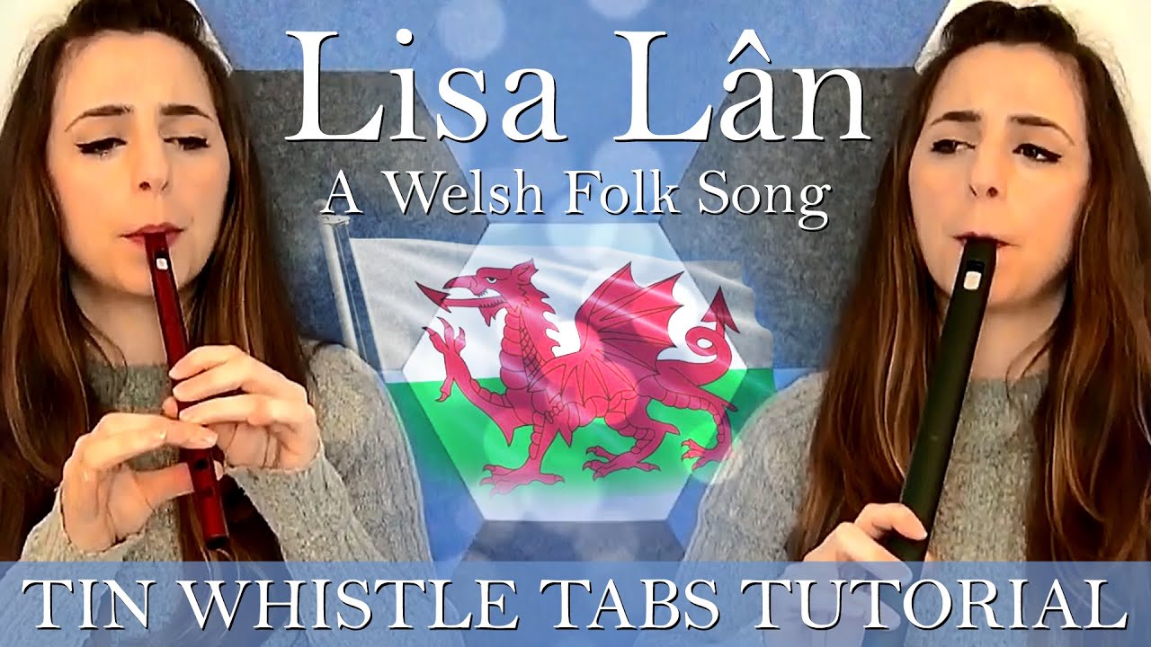 Lisa Lân - A Welsh Folk Song - TIN WHISTLE TABS TUTORIAL - EASY TIN WHISTLE TUNES