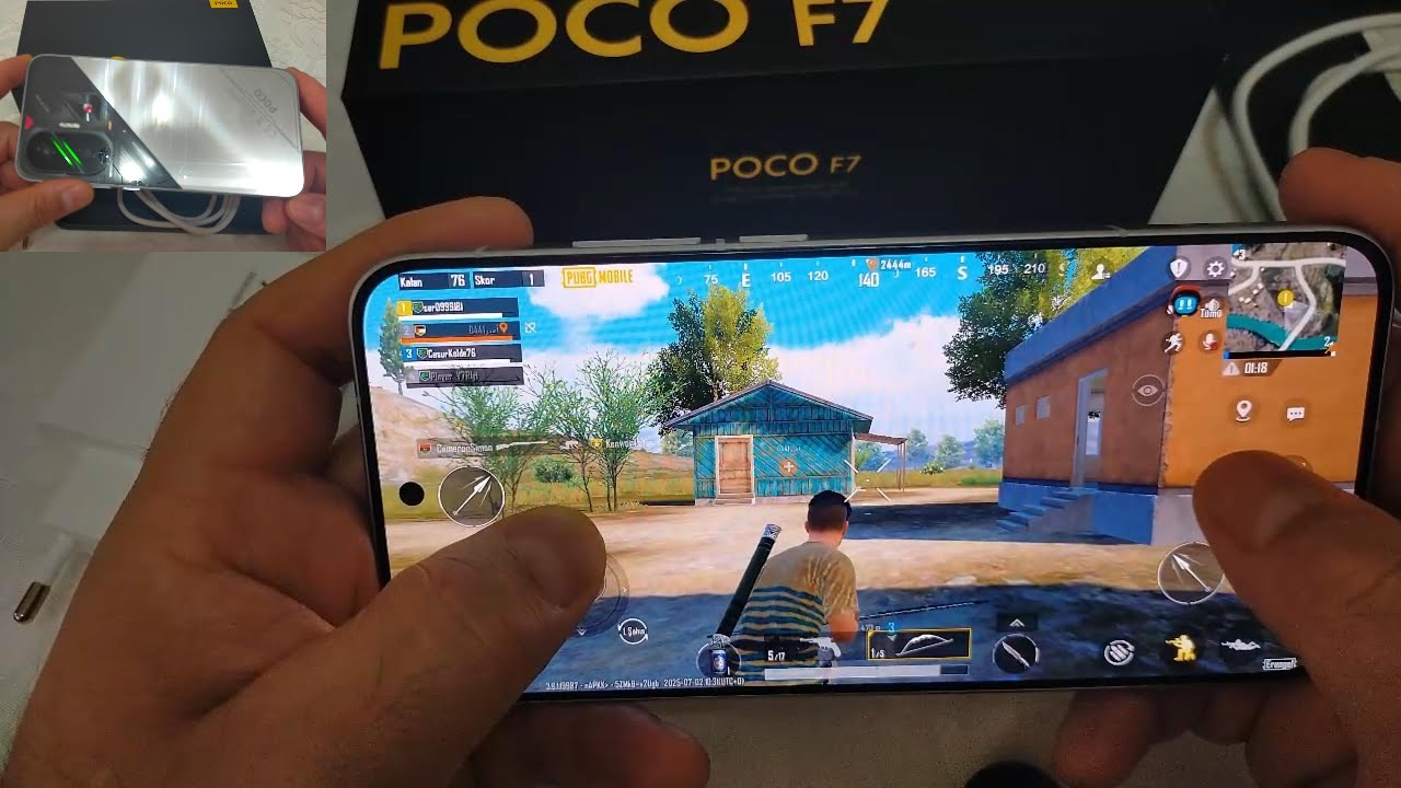  POCO F7  PUBG  İNDİRİP DENEDİK