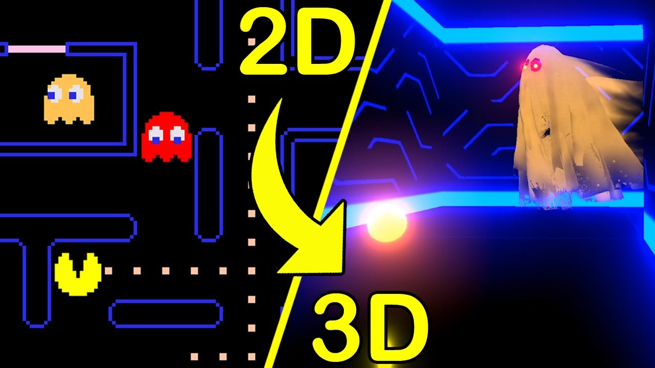 Я сделал Pacman, но он в 3D.