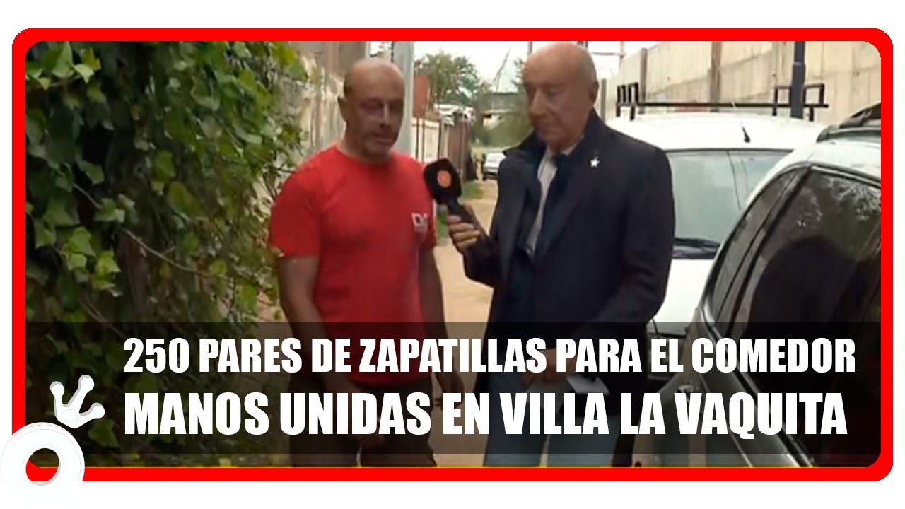 ¡Emoción en Villa La Vaquita! Donan 250 pares de zapatillas y dos cocinas para un comedor