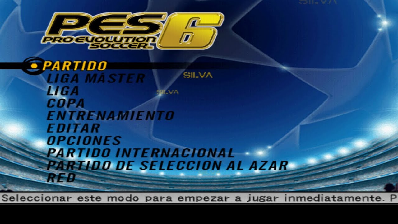 PES 6 Joga Bonito La Sexta PS2 & PS3 ISO