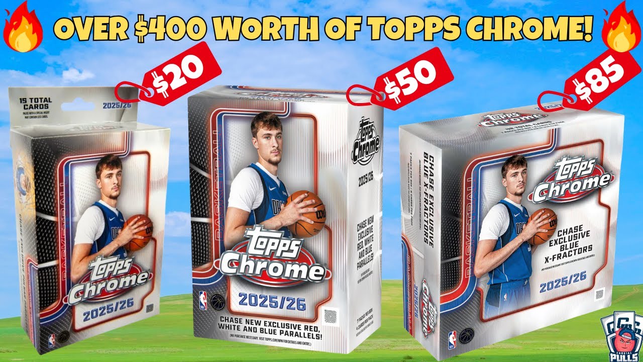 WE OPENED $400 WORTH OF TOPPS CHROME PRODUCTS! 2025 Topps Chrome Basketball Retail Review!