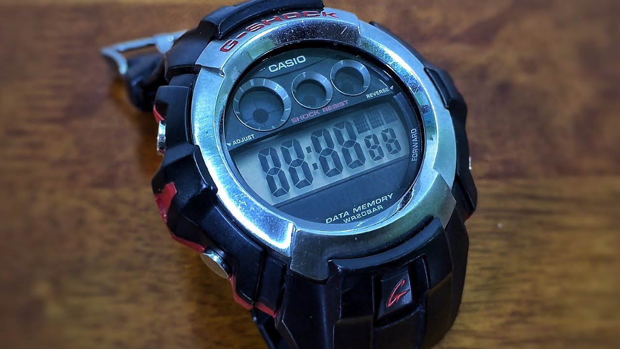 G-Shock G-3000-1JF Black & Red Duplex Display vintage watch review