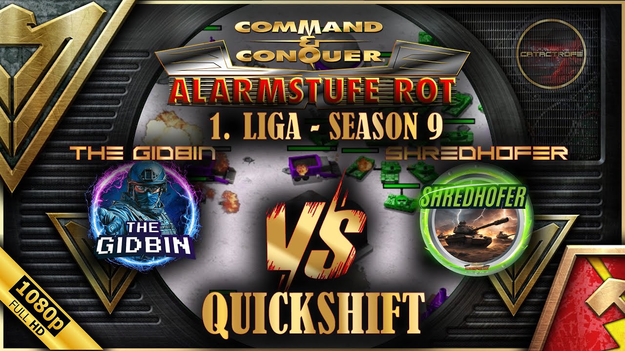 QUICKSHIFT | Command and Conquer Red Alert eSports Classic League 2025 | The Gidbin vs. Shredhofer