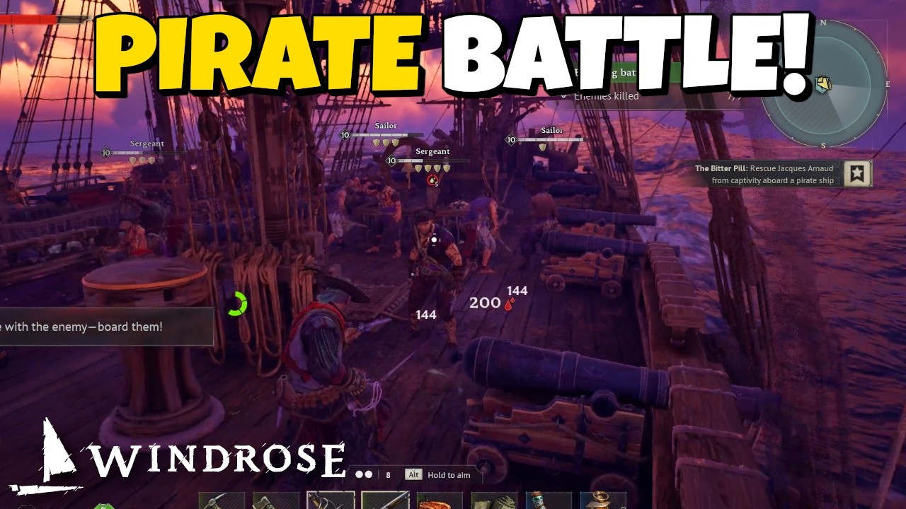 The Bitter Pill Quest Ends with an EPIC Pirate Battle - Windrose Ep. 10