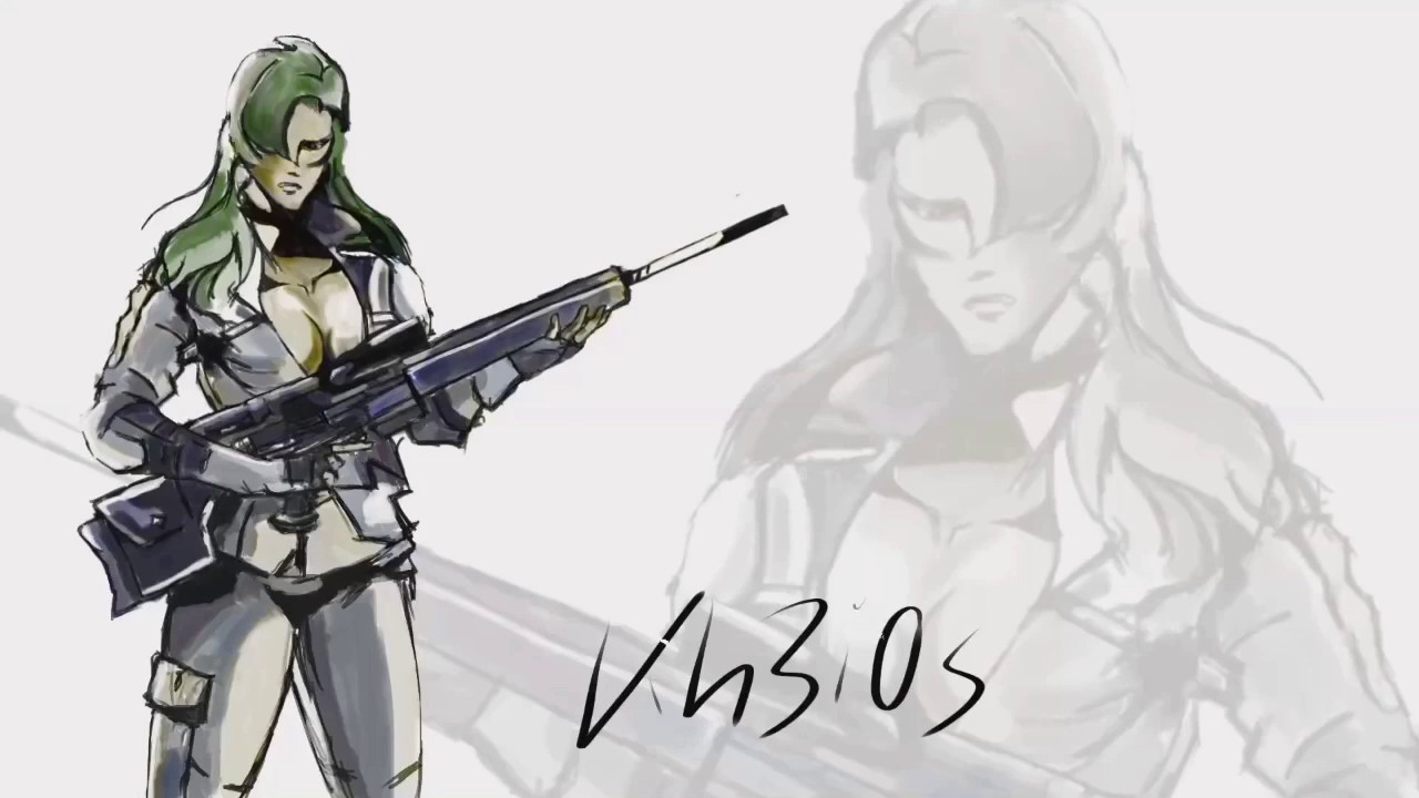 Drawing Sniper Wolf with Procreate for IPad