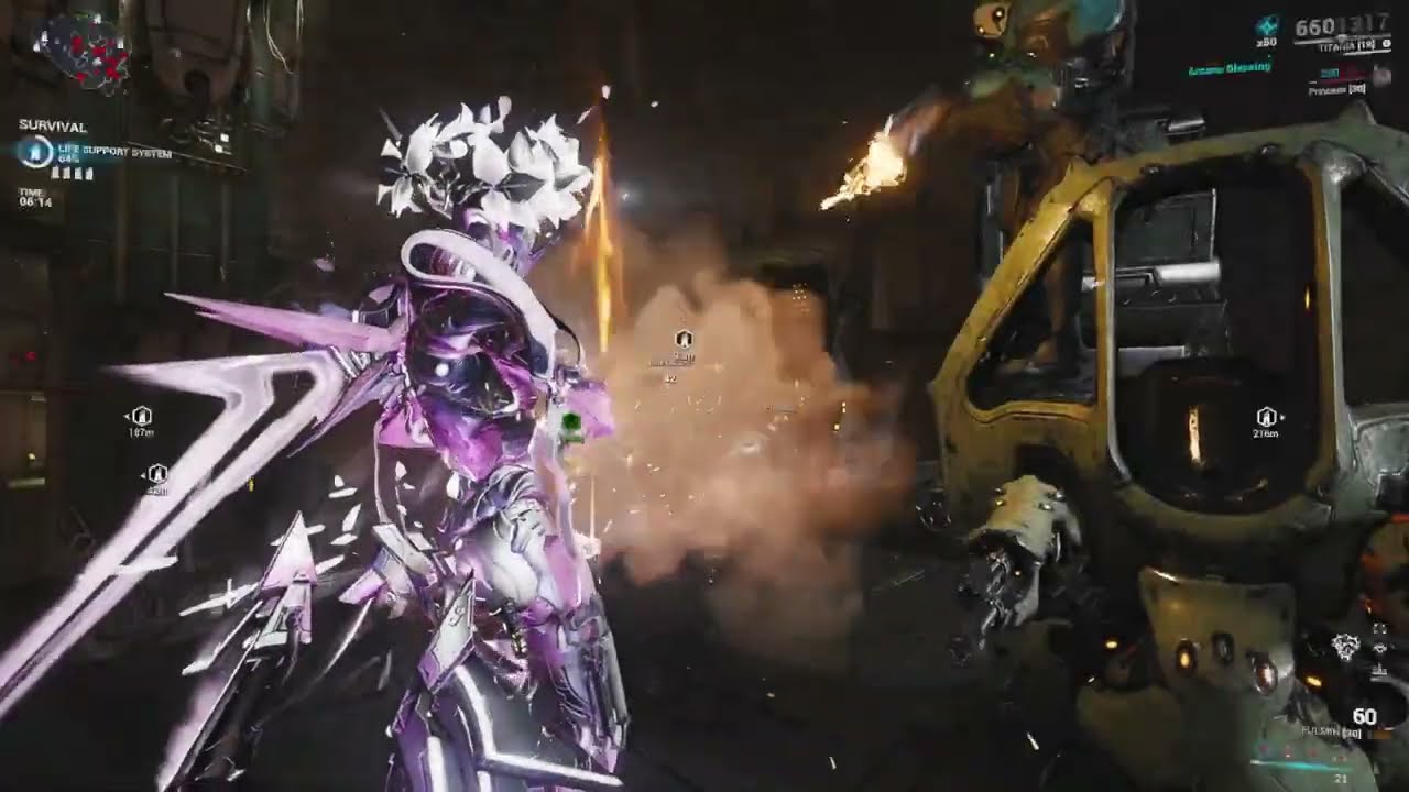 Just farming with Titania on warframe. #warframe 