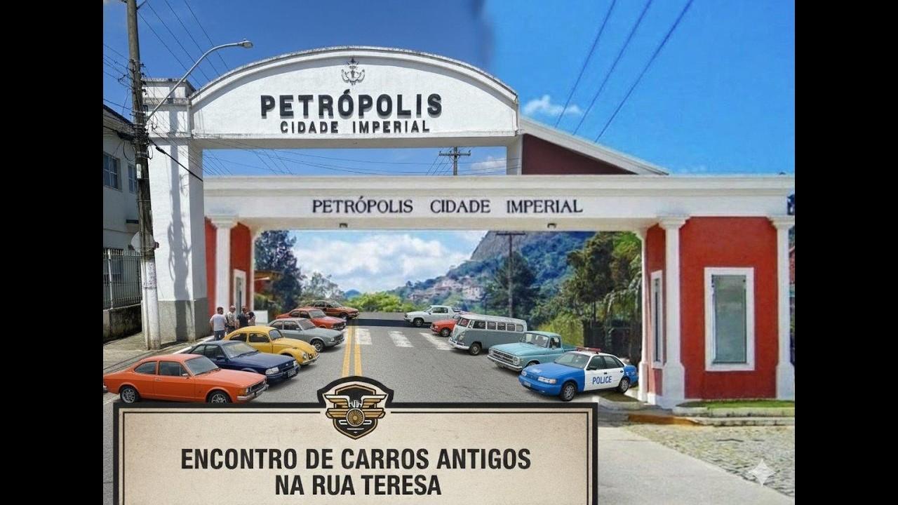 ENCONTRO DE CARROS ANTIGOS NA RUA TERESA EM PETROPOLIS RJ