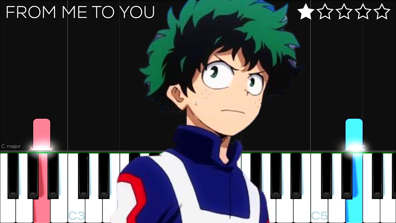 My Hero Academia Season 2 OST - From Me To You | EASY Piano Tutorial