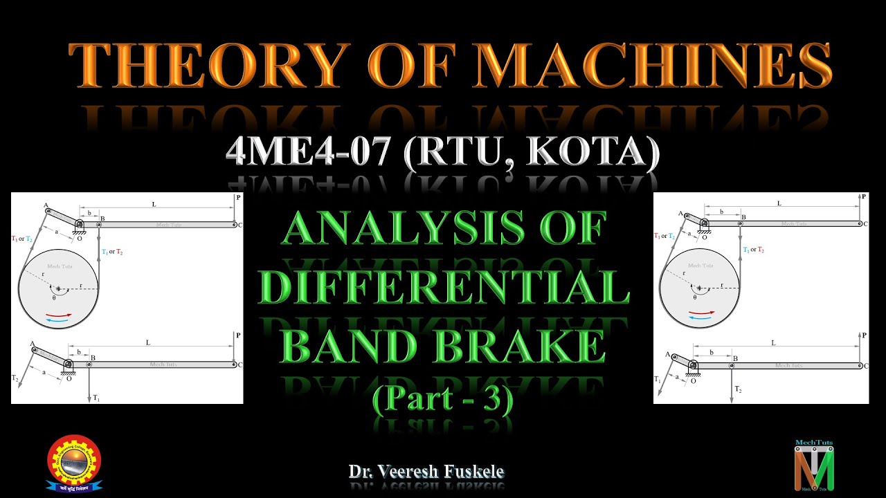 ANALYSIS OF DIFFERENTIAL BAND BRAKE (Part - 3) - Dr. Veeresh Fuskele