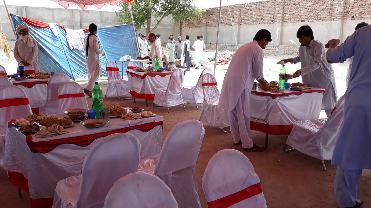 Pakistani village life wedding programme