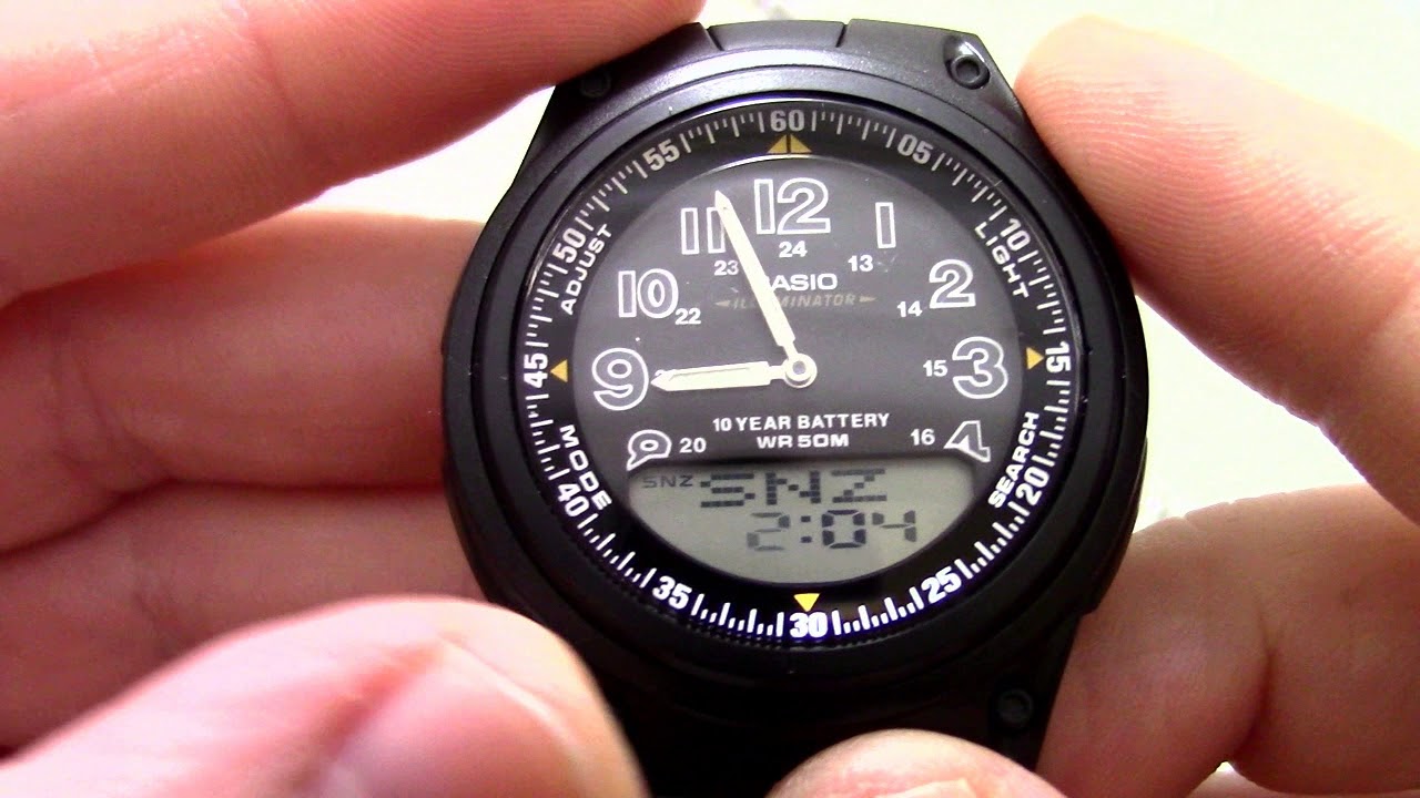 Часы Casio Illuminator AW-80V-1B [AW-80V-1BVEF] - Инструкция, как настроить от PresidentWatches.Ru