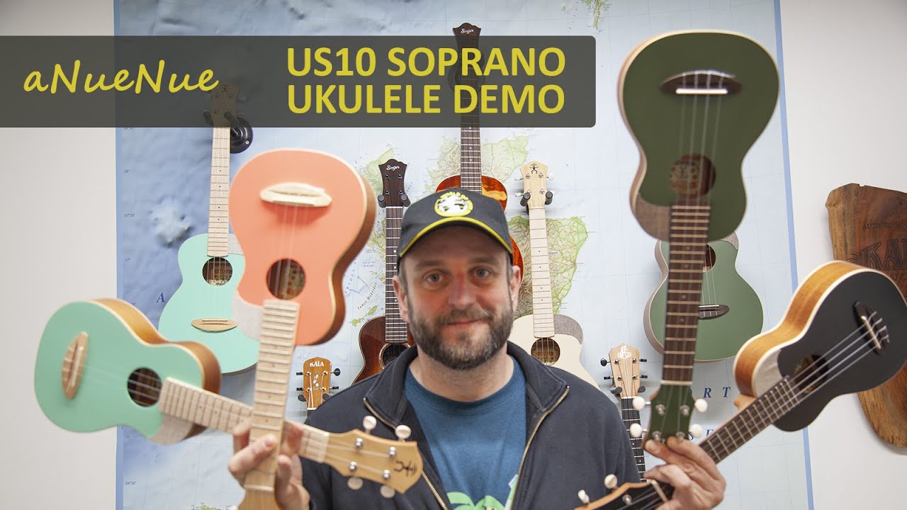 aNueNue US10 Colour Series Soprano Ukulele Demo